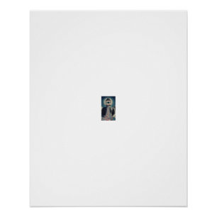 Cosmic Buddha Rising From Starfield Poster
