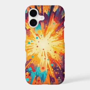 Cosmic Burst Abstract Splatter Art
