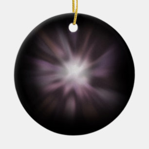 Cosmic Burst Artwork Ceramic Tree Decoration