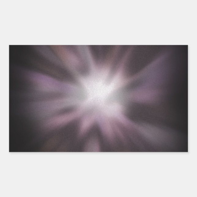 Cosmic Burst Artwork Rectangular Sticker (Front)