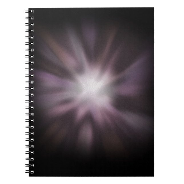 Cosmic Burst Artwork Spiral Notebook (Front)