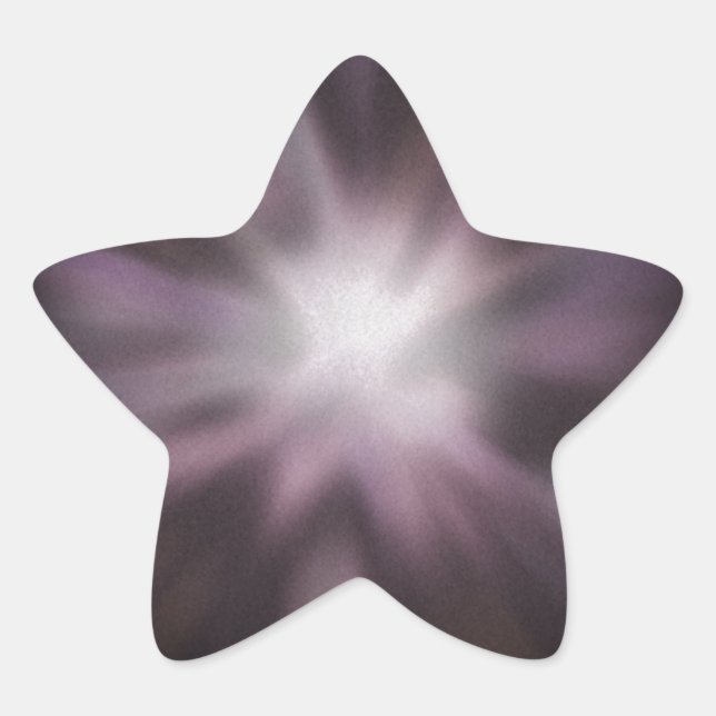Cosmic Burst Artwork Star Sticker (Front)