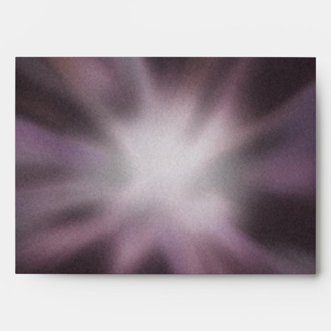 Cosmic Burst - Space Explosion on Black Envelope (Front)