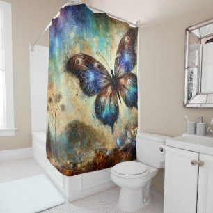 Cosmic Butterfly Fantasy Artwork Shower Curtain