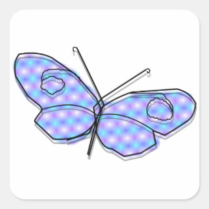 Cosmic Butterfly Square Sticker