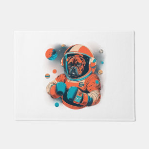 Cosmic Canine The Astronaut Boxer Doormat