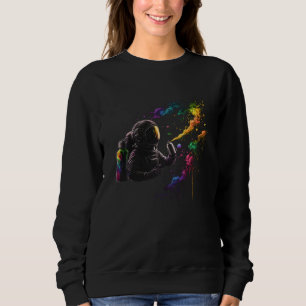 Cosmic Canvas Graffiti and Space fans Sweatshirt