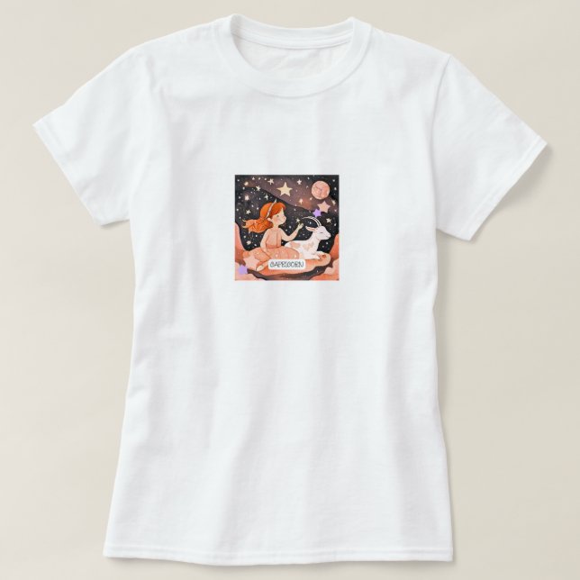 Cosmic Capricorn T-Shirt (Design Front)