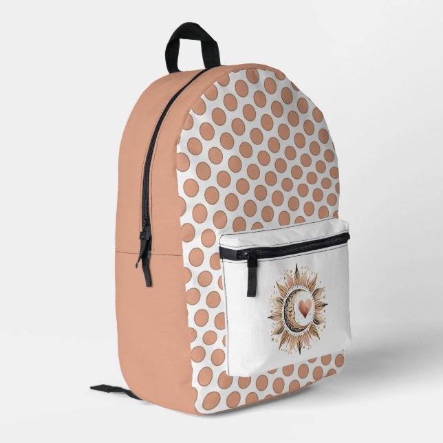 Cosmic Carry — Where Style Meets Stars Printed Backpack (Back Corner Left)