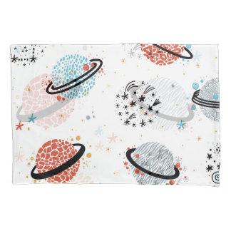 Cosmic Cartoons: Vintage Space Wonders Pillowcase