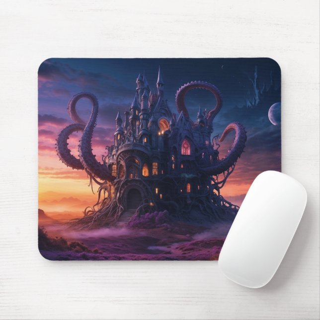 Cosmic Castle from Aeons Long Past Mouse Pad (With Mouse)