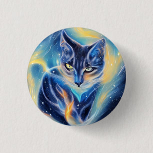 Cosmic Cat 3 Cm Round Badge