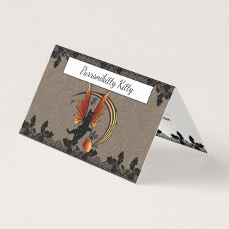 Cosmic Cat Acorn Business Card
