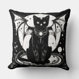 Cosmic Cat Bat Cat I Cushion