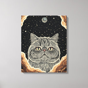 Cosmic Cat Canvas Print