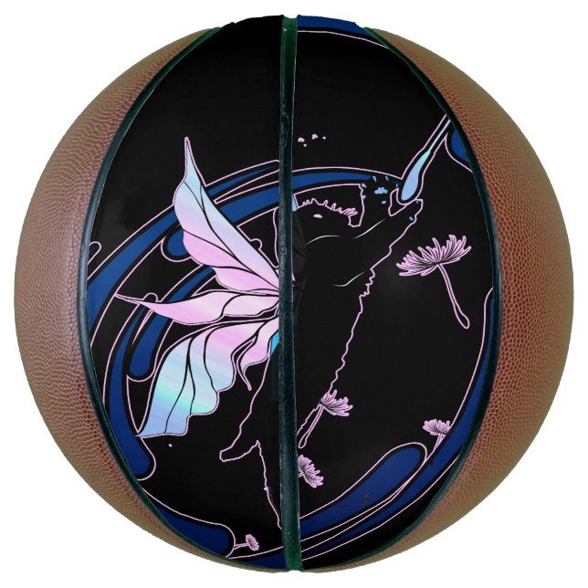 Cosmic Cat Dandelion Basketball (Vertical)