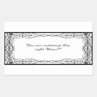 Cosmic Cat Dandelion Rectangular Sticker