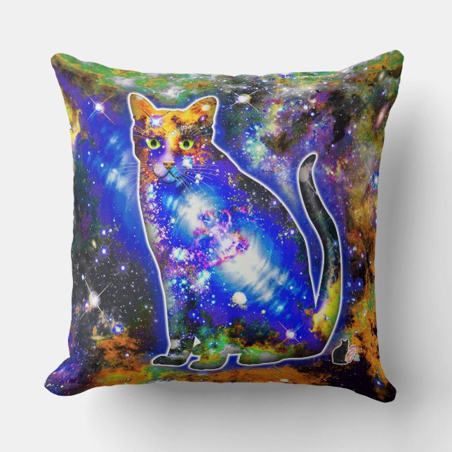 Cosmic Cat Epsilon Cushion (Front)