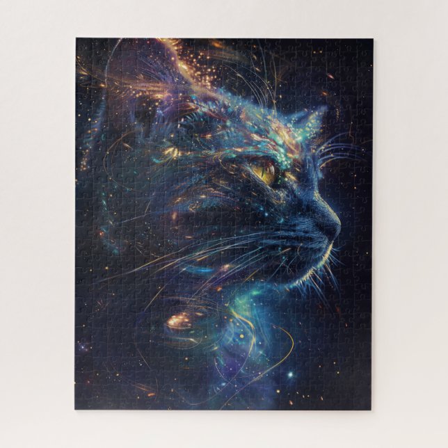 Cosmic Cat Jigsaw Puzzle (Vertical)