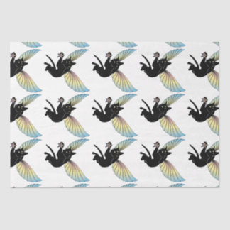 Cosmic Cat Moon and Stars Tissue Paper