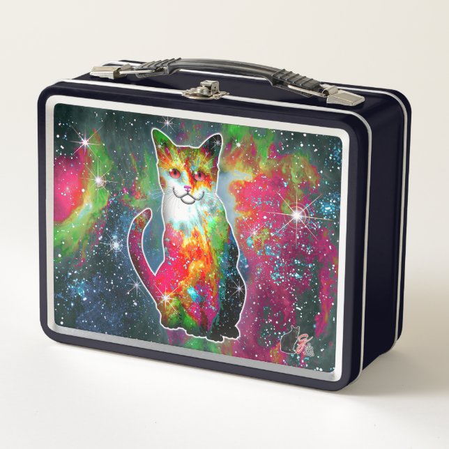 Cosmic Cat Omega Metal Lunchbox (Front)