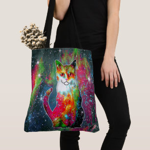 Cosmic Cat Omega Tote Bag
