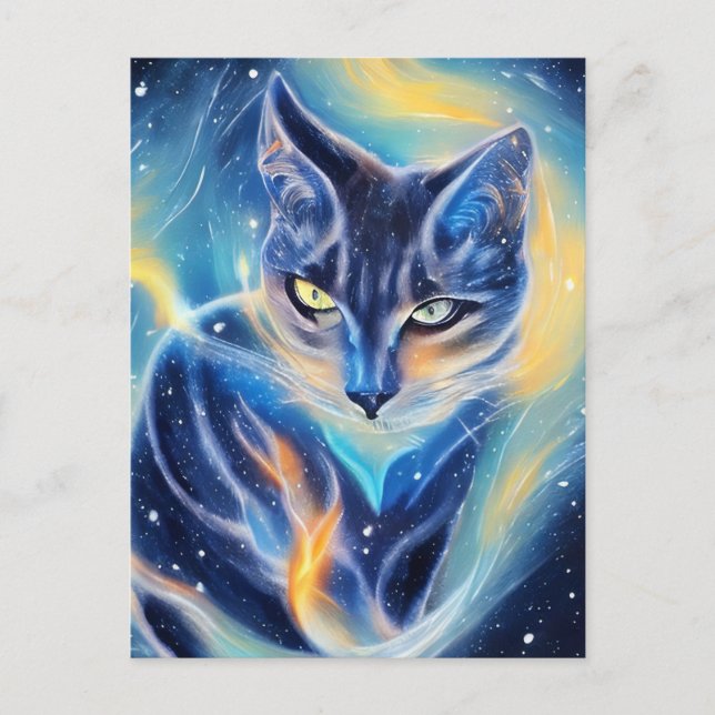 Cosmic Cat Postcard (Front)