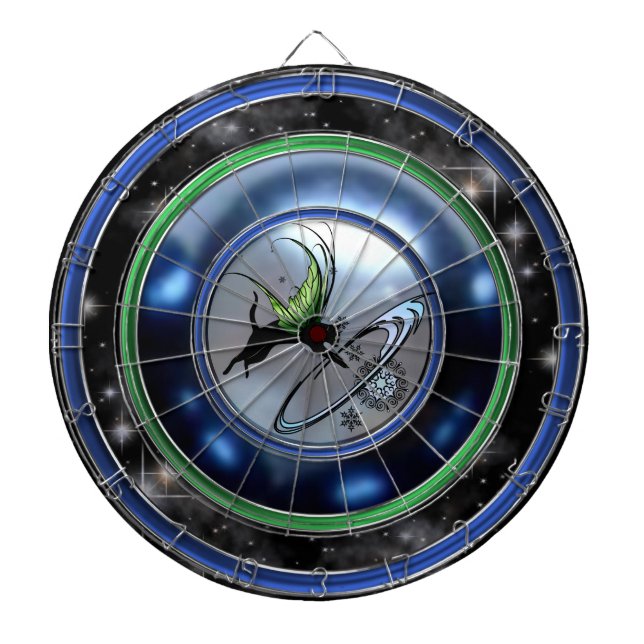 Cosmic Cat Snowflake Dartboard (Front)