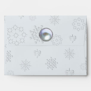 Cosmic Cat Snowflake Envelopes