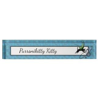 Cosmic Cat Snowflake Nameplate