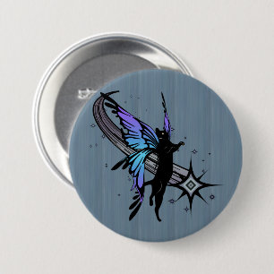 Cosmic Cat Star 7.5 Cm Round Badge