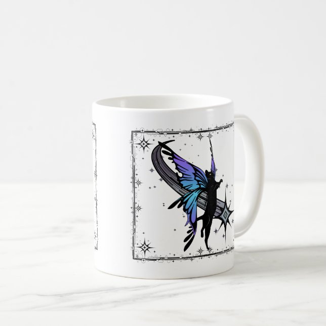Cosmic Cat Star Coffee Mug (Front Right)