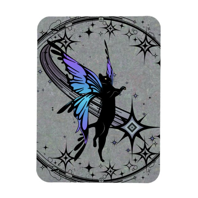 Cosmic Cat Star Magnet (Vertical)