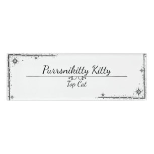 Cosmic Cat Star Name Tag