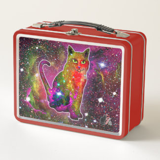 Cosmic Cat Zeta Metal Lunchbox