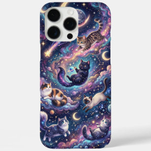 Cosmic Cats Among the Stars iPhone 16 Pro Max Case