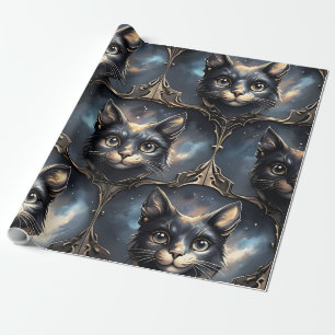 Cosmic Cats Wrapping Paper