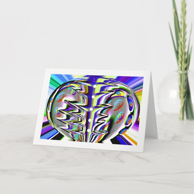 Cosmic chaos holiday card (Front)