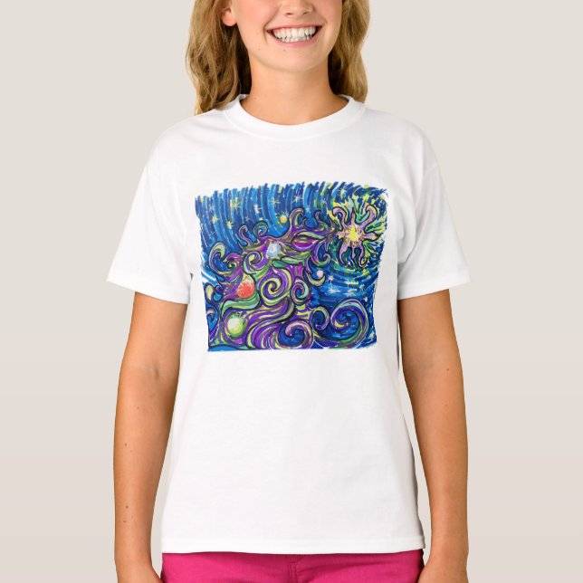 Cosmic Christmas Tree T-Shirt (Front)