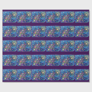 Cosmic Christmas Tree Wrapping Paper
