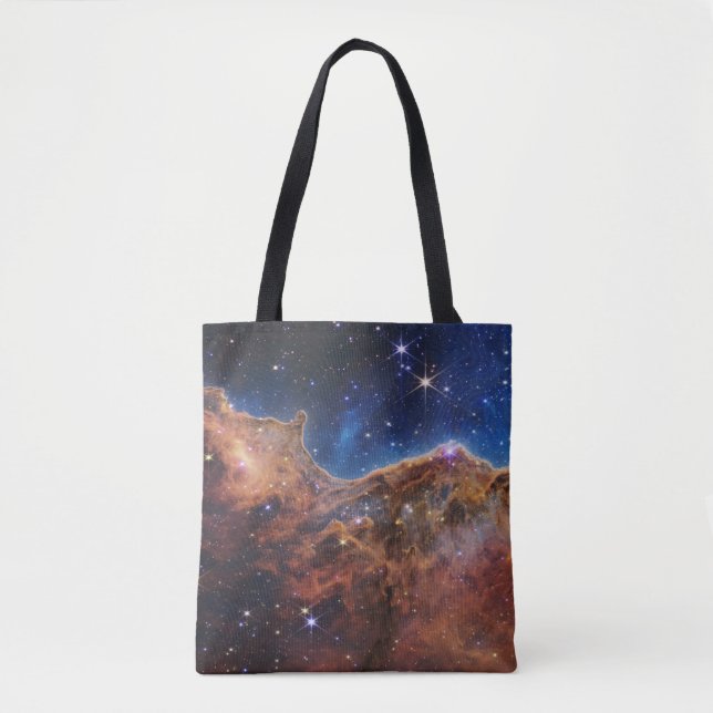 Cosmic Cliffs Carina Nebula James Webb Telescope Tote Bag (Front)