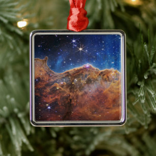 Cosmic Cliffs Carina Nebula Space Webb Telescope Metal Tree Decoration