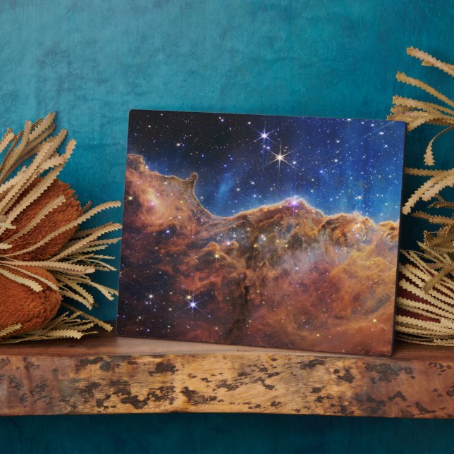 Cosmic Cliffs Carina Nebula Space Webb Telescope  Plaque (Side)