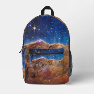 Cosmic Cliffs Carina Nebula Space Webb Telescope  Printed Backpack