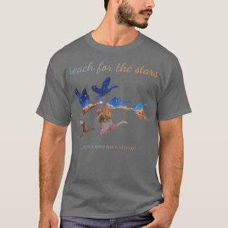 Cosmic Cliffs in Carina Birds Reach for the Stars  T-Shirt