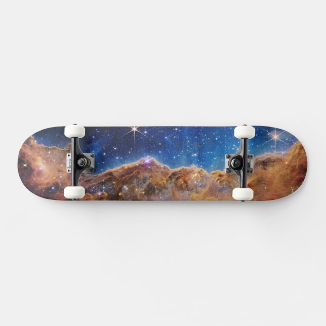 Cosmic Cliffs in Carina Nebula Space NASA Webb  Skateboard (Horz)
