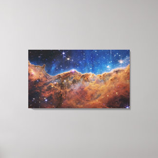 Cosmic Cliffs in the Carina Nebula | James Webb | Canvas Print