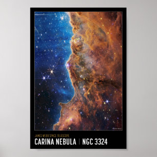 Cosmic Cliffs James Webb  NASA Space Educational Poster