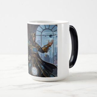 Cosmic Clockwork Mage Fantasy Sci-Fi Art Magic Mug