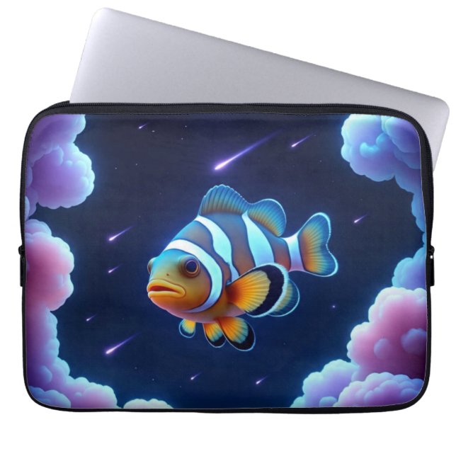 Cosmic Clownfish  Laptop Sleeve (Front)